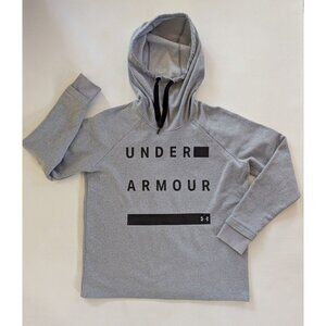 Under Armour Threadborne Fleece Graphic Women’s Grey Hoodie Size Medium